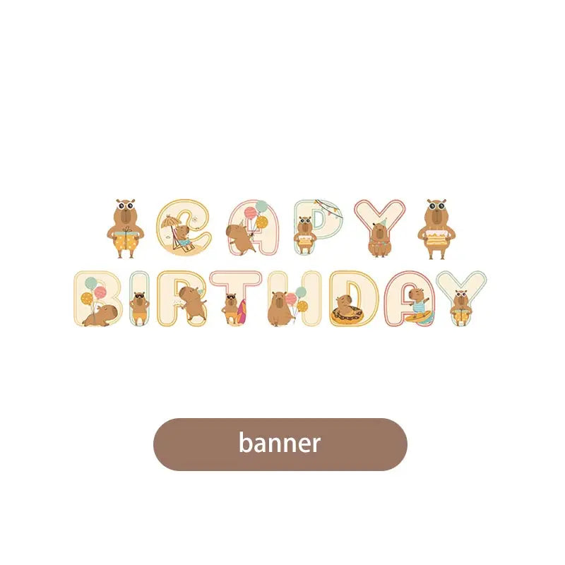 Capybara Birthday Set - Ethnika-Time