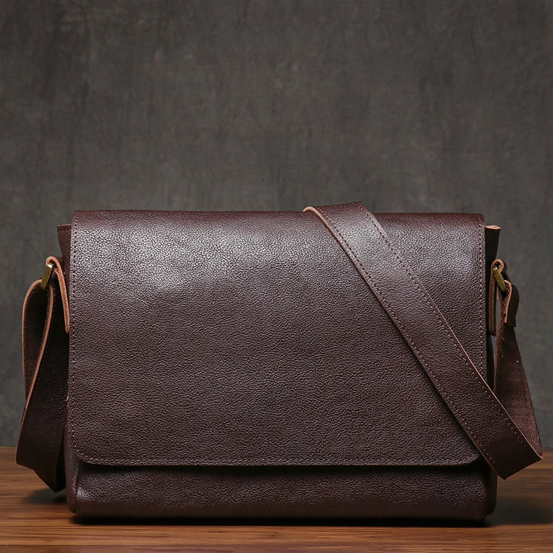 Messenger Leather Shoulder Bag - Ethnika-Time