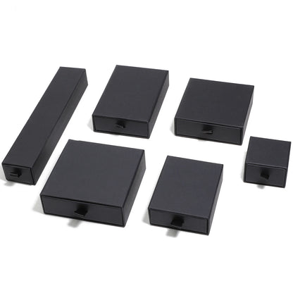 Private Jewelry & Rings Black Drawer Box - Ethnika-Time