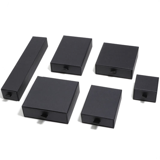 Private Jewelry & Rings Black Drawer Box - Ethnika-Time