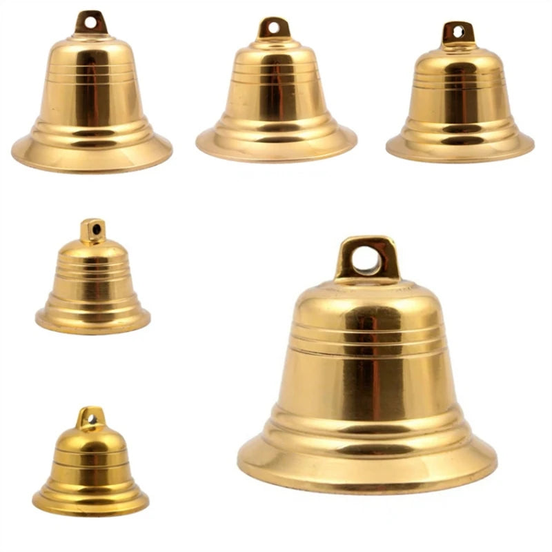 Classic Christmas Large Golden Bells - Ethnika-Time