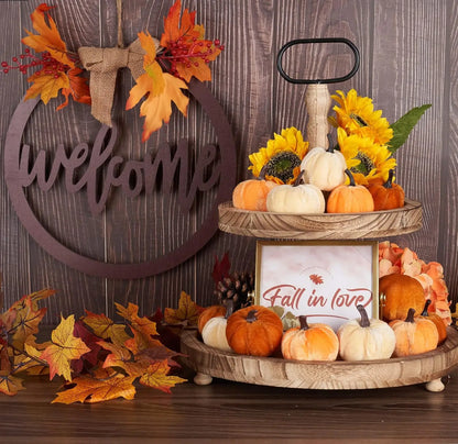 Velvet Pumpkin Set Halloween Autumn Thanksgiving - Ethnika-Time
