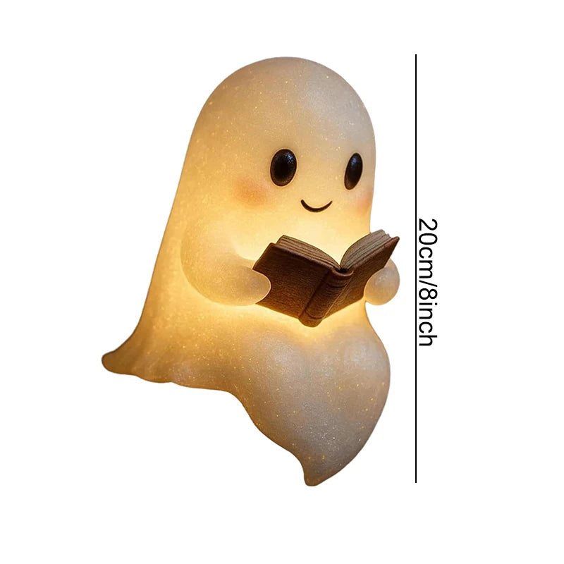 Bookish Boo Ghost Lamp Halloween - Ethnika-Time