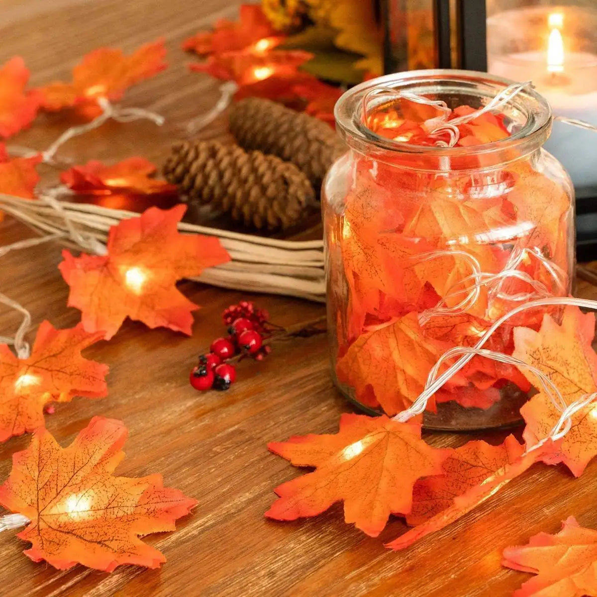 Golden Glow Lights Autumn Halloween Christmas - Ethnika-Time