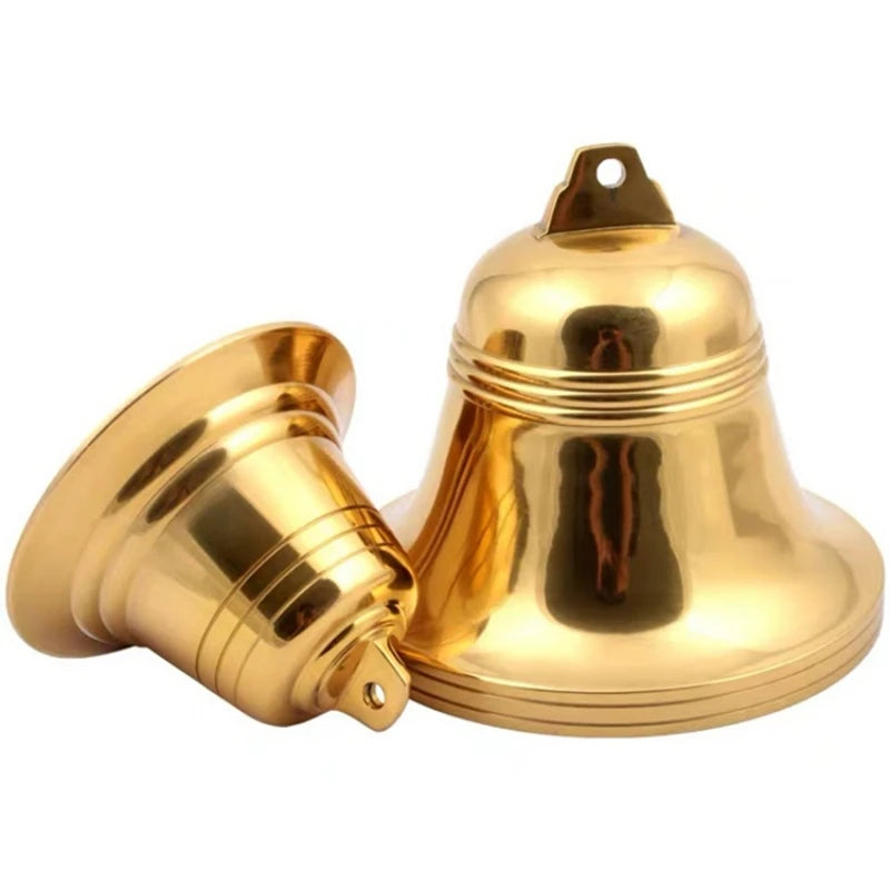 Classic Christmas Large Golden Bells - Ethnika-Time