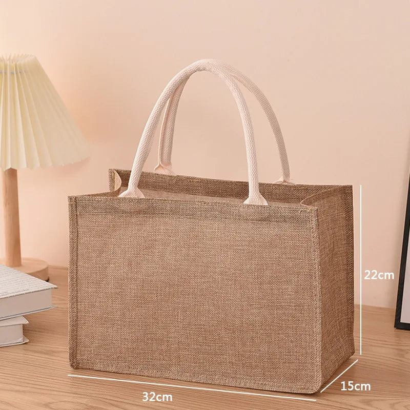 Eco-Chic Linen Shopping Bag - Ethnika-Time
