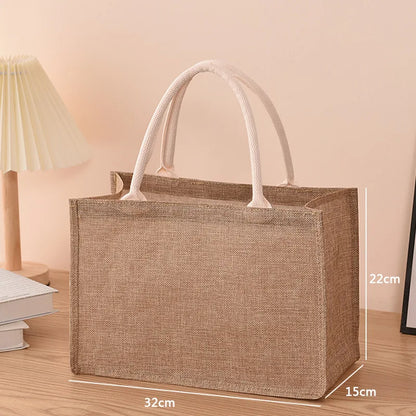 Eco-Chic Linen Shopping Bag - Ethnika-Time