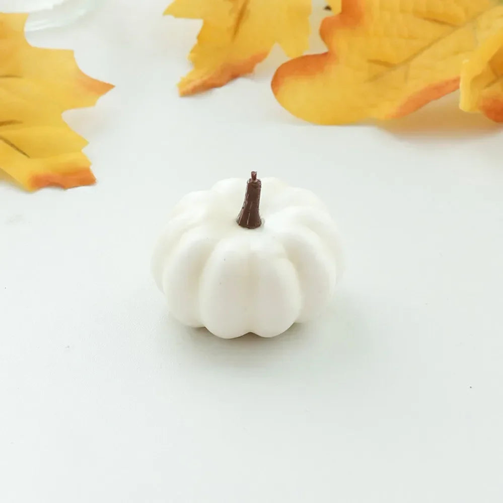 Harvest Glow Mini Pumpkins Set Halloween Autumn Thanksgiving - Ethnika-Time