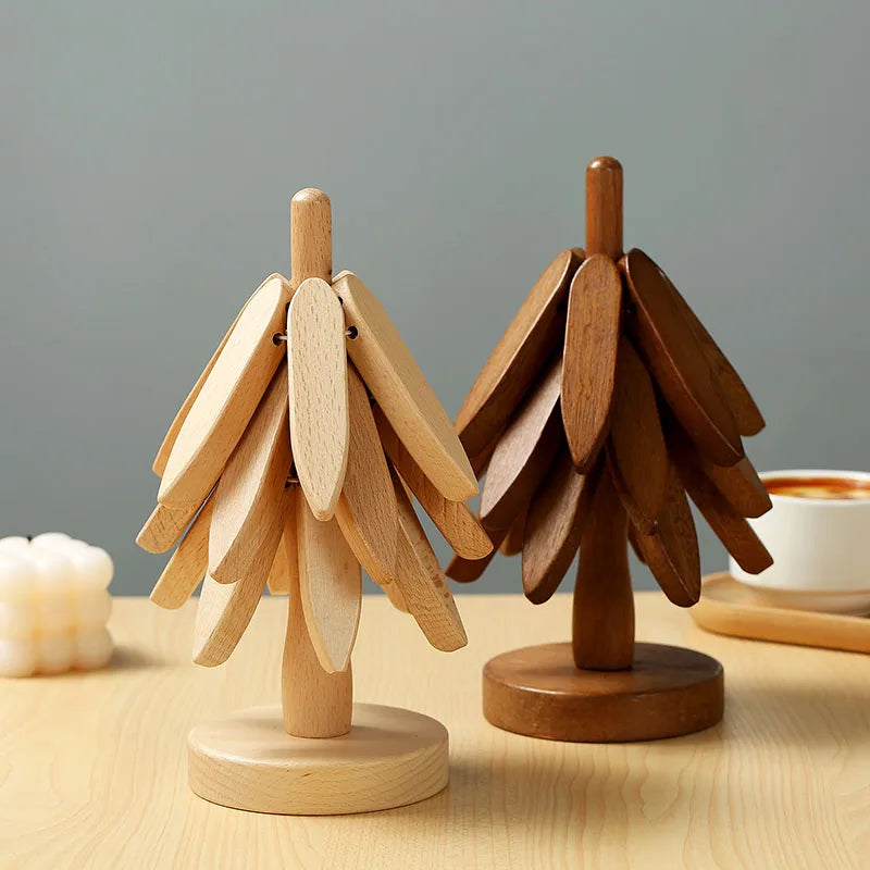 Magic Tree Bamboo Coasters Autumn Christmas - Ethnika-Time