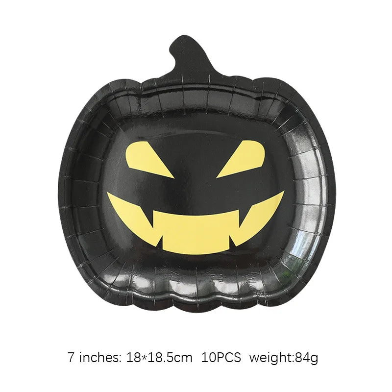 Autumn Pumpkin Party Halloween Thanksgiving Disposable Tableware - Ethnika Time