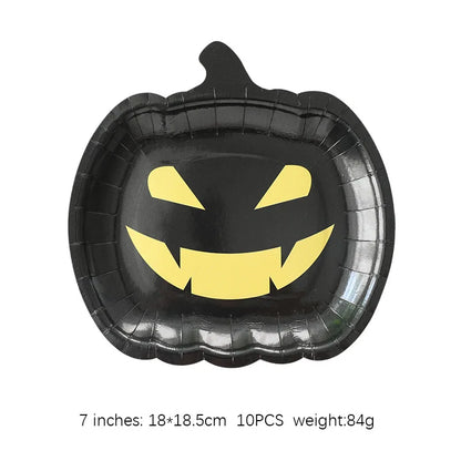Autumn Pumpkin Party Halloween Thanksgiving Disposable Tableware - Ethnika Time