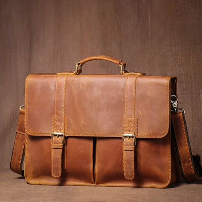 Professor's Leather Suitcase - Ethnika-Time