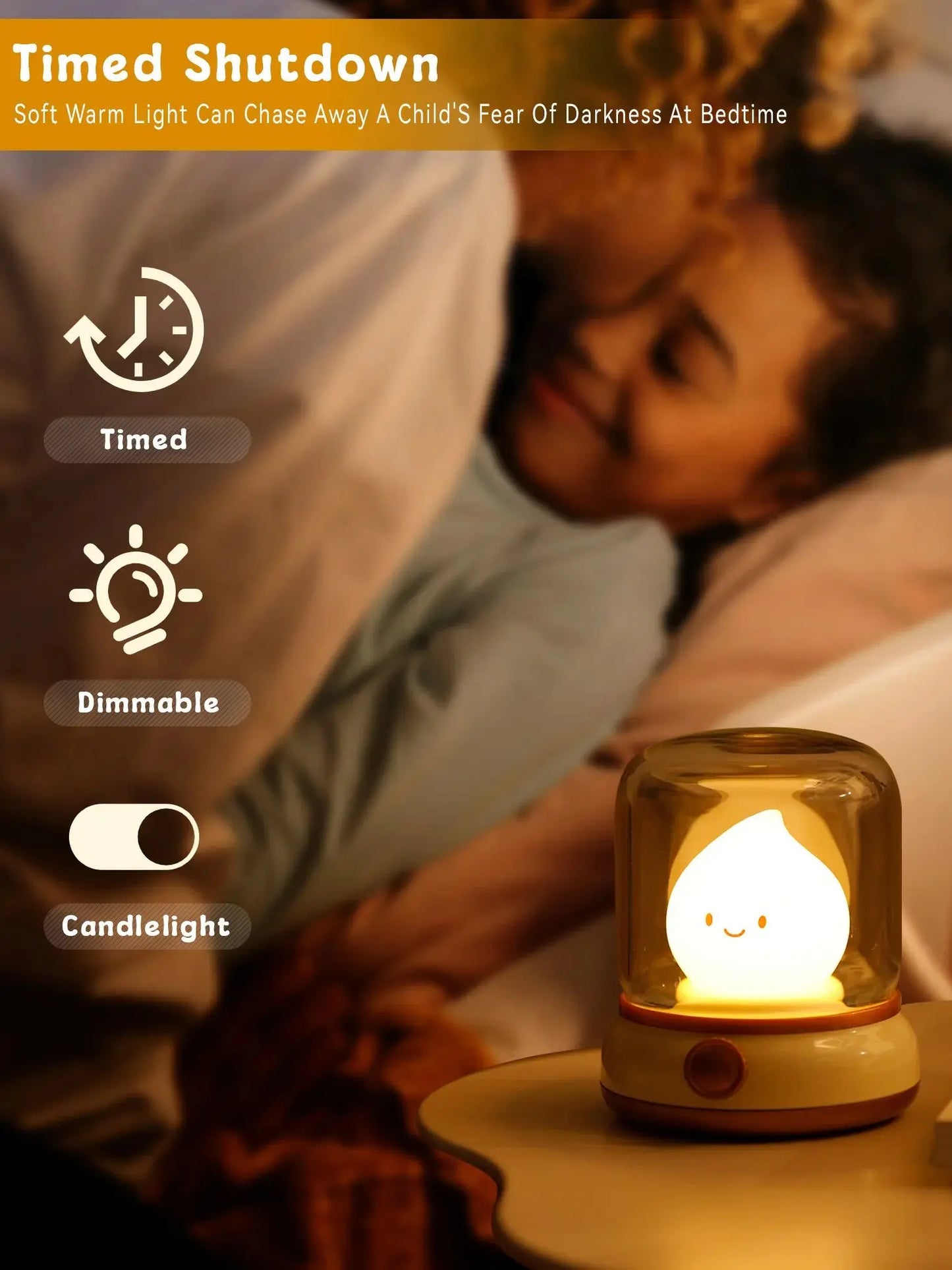 Ghost Flame Dimmable Lamp Halloween - Ethnika-Time