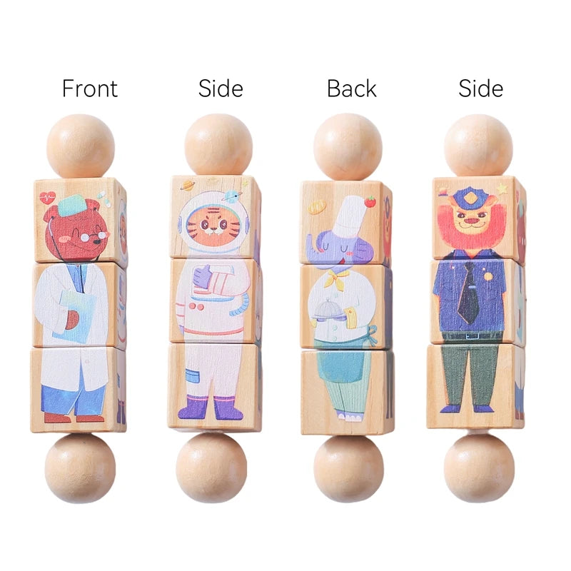 Funnywoody Cubes Baby Learning Toy - Ethnika-Time