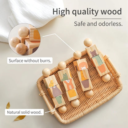 Funnywoody Cubes Baby Learning Toy - Ethnika-Time