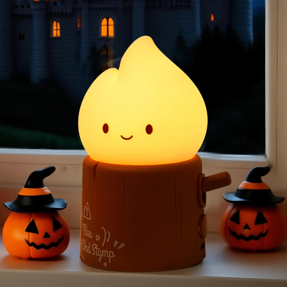 Ghost Flame Dimmable Lamp Halloween - Ethnika-Time