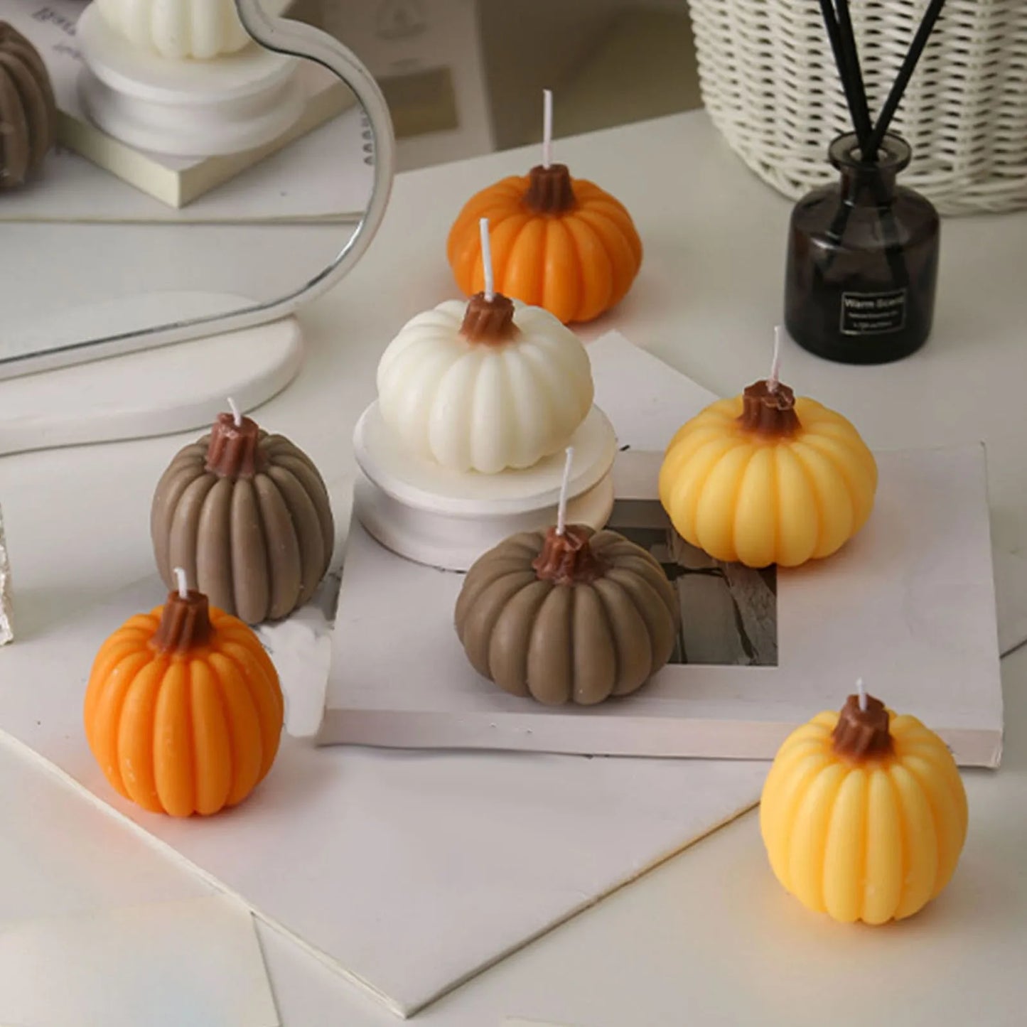 Pumpking Flow Essence Candle Halloween Autumn Thanksgiving - Ethnika-Time
