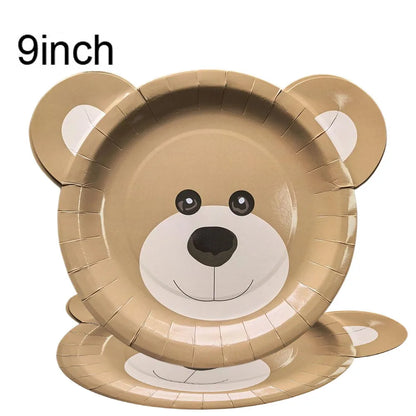 Little Bear Party Birthday Disposable Tableware – Ethnika-Time