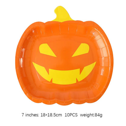 Autumn Pumpkin Party Halloween Thanksgiving Disposable Tableware - Ethnika Time