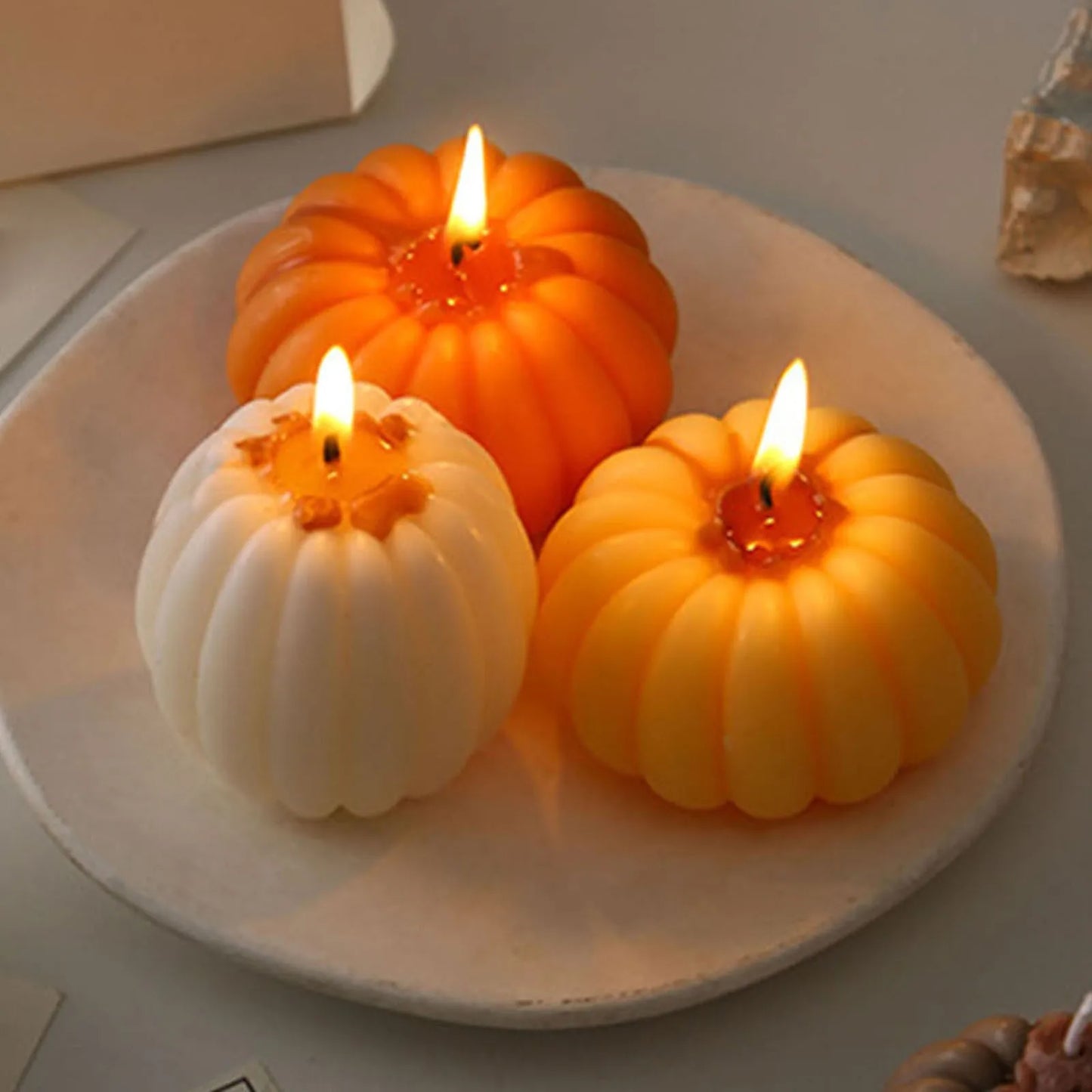 Pumpking Flow Essence Candle Halloween Autumn Thanksgiving - Ethnika-Time