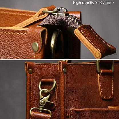 Bourgeois Leather Briefcase - Ethnika-Time