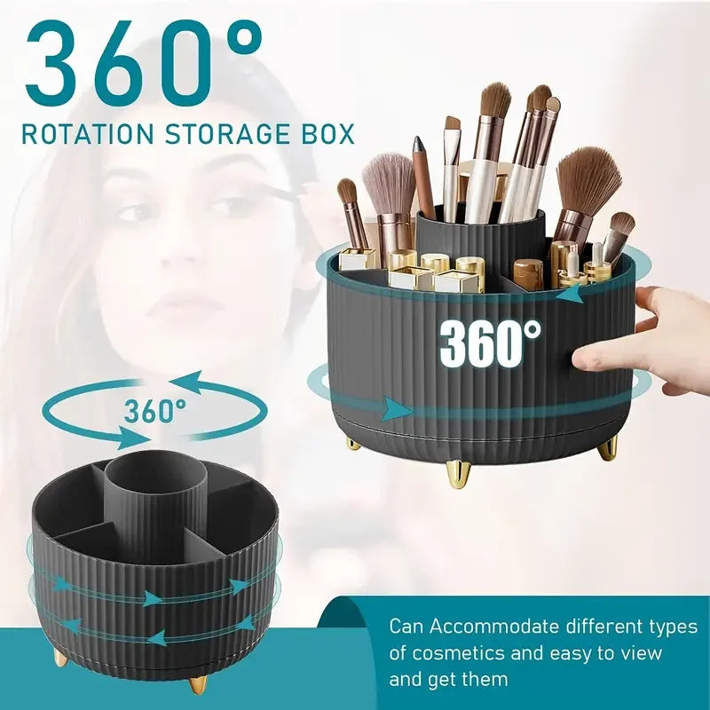 360° Rotating Makeup Brush Holder - Ethnika-Time