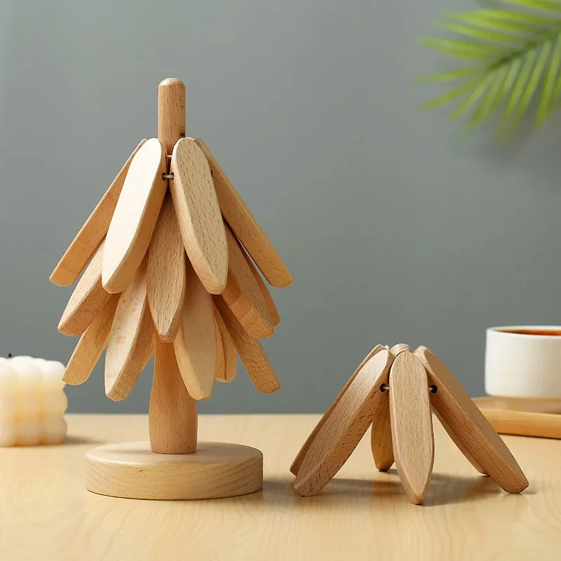 Magic Tree Bamboo Coasters Autumn Christmas - Ethnika-Time