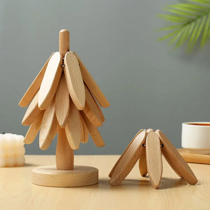 Magic Tree Bamboo Coasters Autumn Christmas - Ethnika-Time