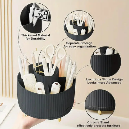 360° Rotating Makeup Brush Holder - Ethnika-Time
