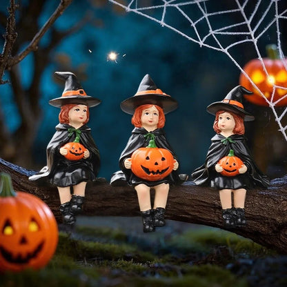 Pumpkin Charm Witch Trio Halloween - Ethnika-Time
