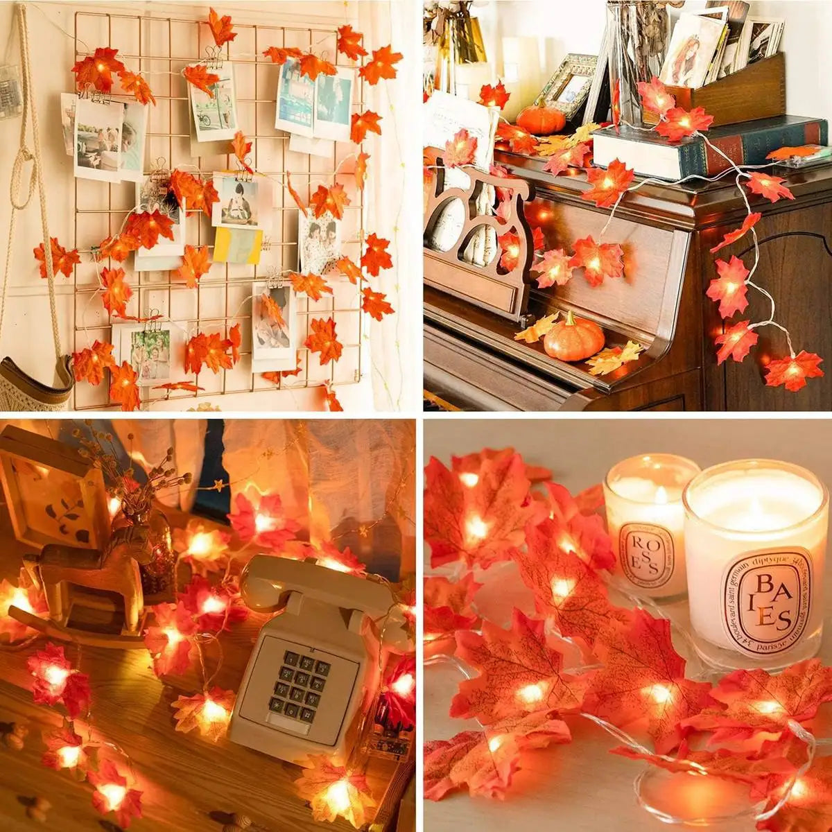 Golden Glow Lights Autumn Halloween Christmas - Ethnika-Time