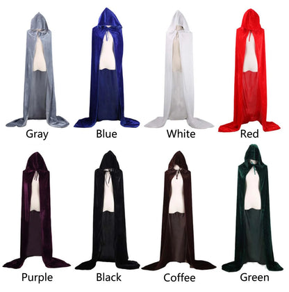 Scary Hooded Sorcerer Cloak Halloween Costume - Ethnika-Time