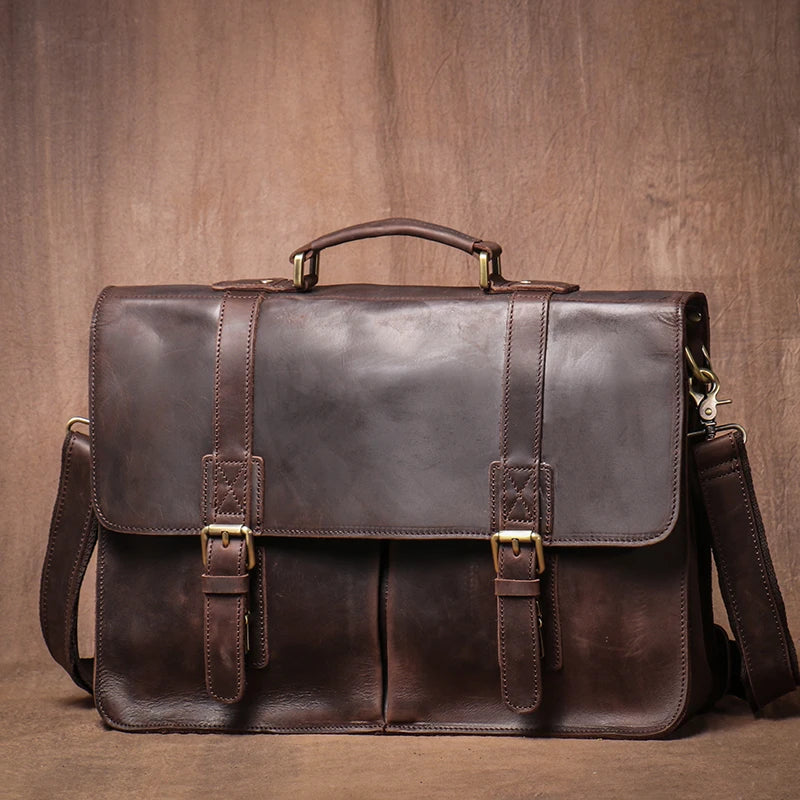 Professor's Leather Suitcase - Ethnika-Time