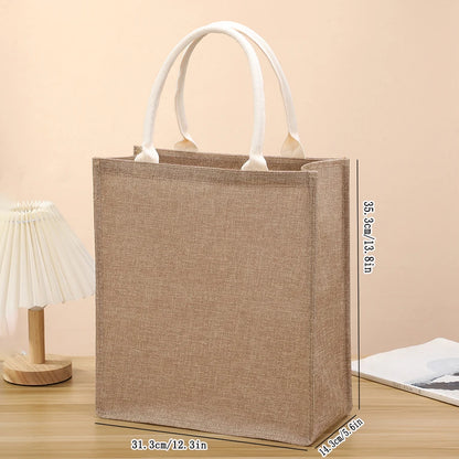Eco-Chic Linen Shopping Bag - Ethnika-Time