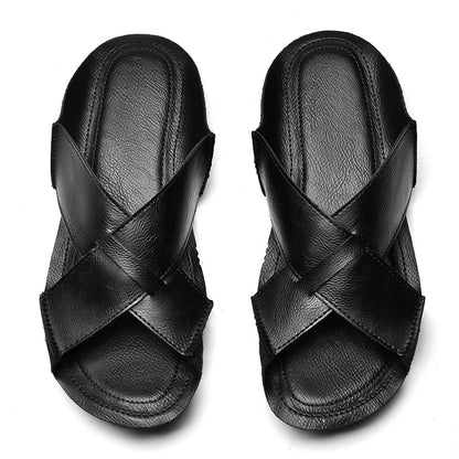Lazy Leather Slippers - Etnika-Time