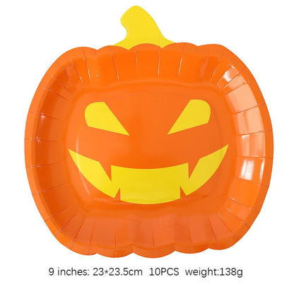 Autumn Pumpkin Party Halloween Thanksgiving Disposable Tableware - Ethnika Time