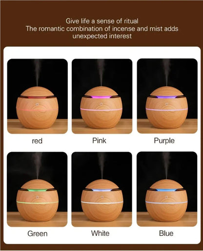 Aroma Haven Wooden Essential Aroma Oil Diffuser - Ethnika-Time