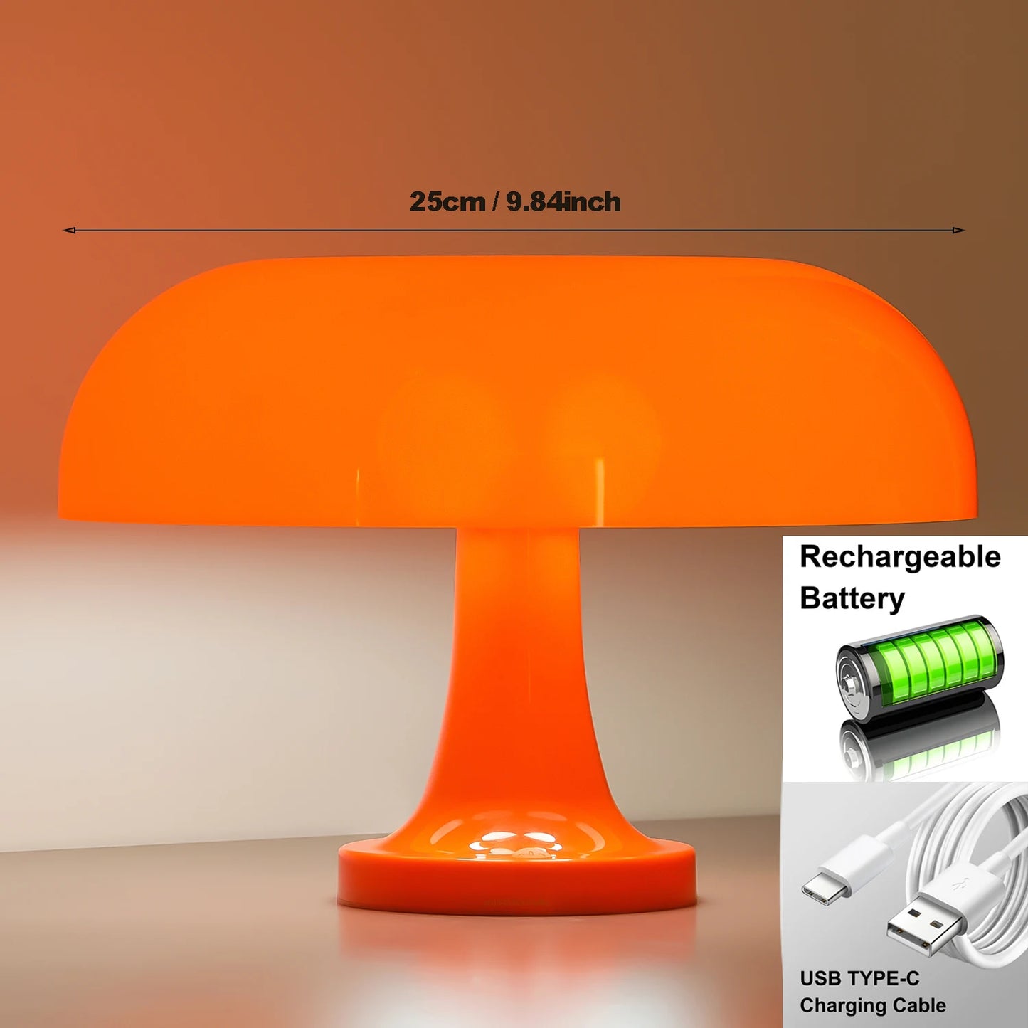 70's Mushroom Desk Lamp Nordic Design - Ethnika-Time