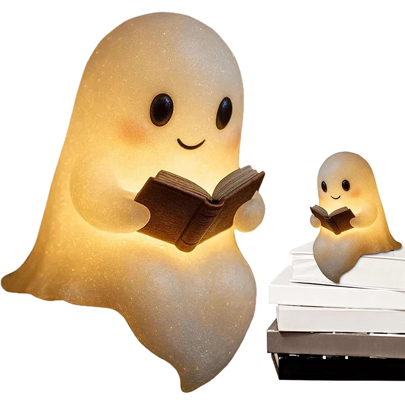 Bookish Boo Ghost Lamp Halloween - Ethnika-Time