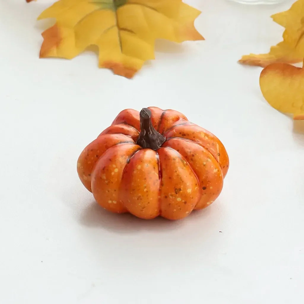 Harvest Glow Mini Pumpkins Set Halloween Autumn Thanksgiving - Ethnika-Time