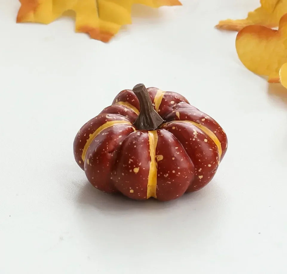 Harvest Glow Mini Pumpkins Set Halloween Autumn Thanksgiving - Ethnika-Time