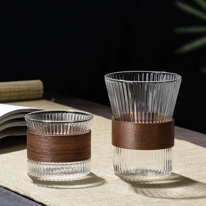 Japanese Glass-Walnut Coffee Mug  - Ethnika-Time