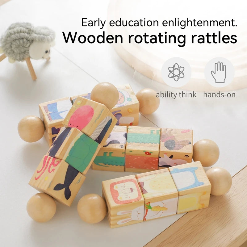 Funnywoody Cubes Baby Learning Toy - Ethnika-Time