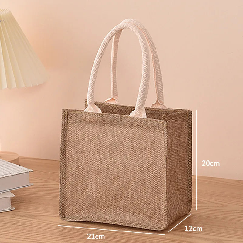 Eco-Chic Linen Shopping Bag - Ethnika-Time