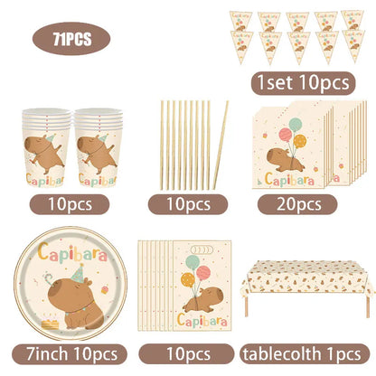 Capybara Birthday Set - Ethnika-Time