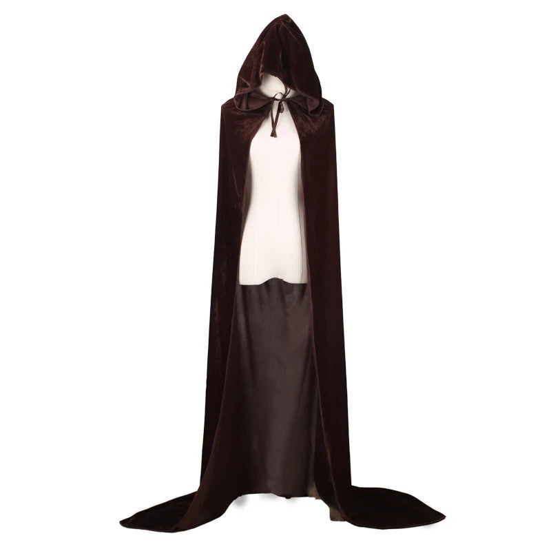 Scary Hooded Sorcerer Cloak Halloween Costume - Ethnika-Time