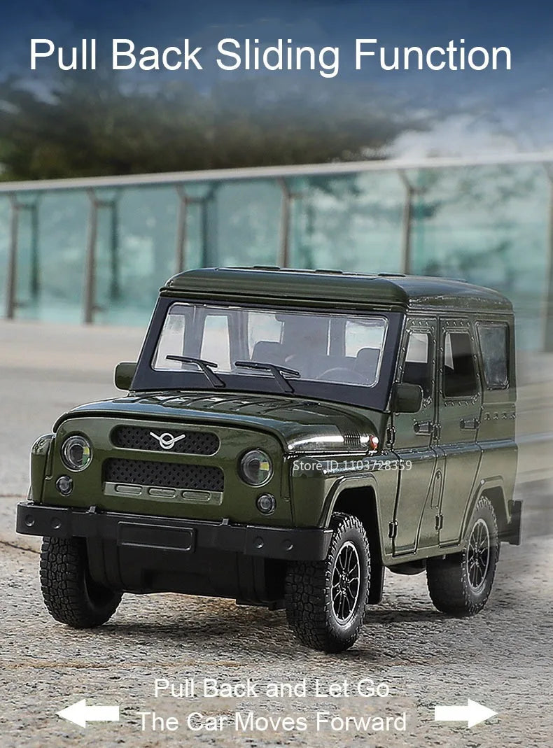 Russian Vehicle UAZ Hunter 1:18 Scale Diecast Model - Ethnika-Time