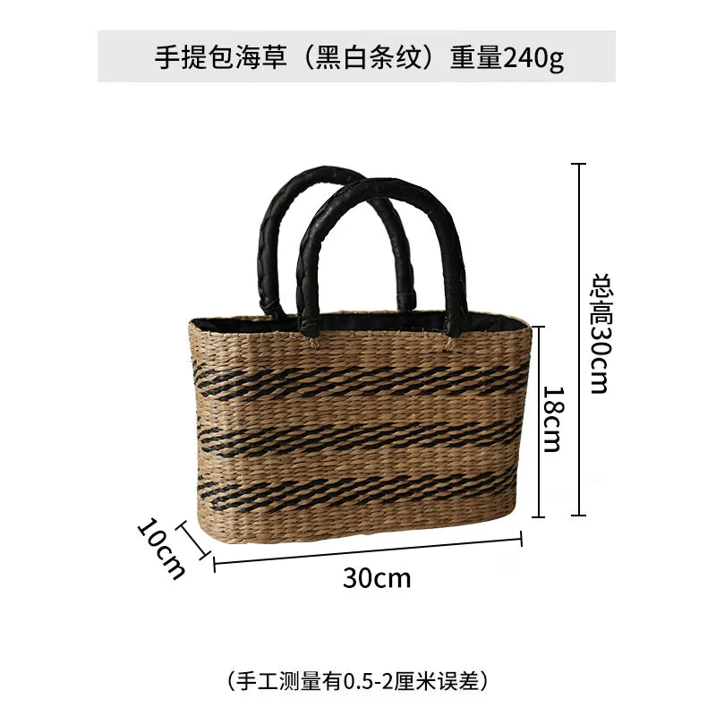 Summer Beach Rattan Handbag - Ethnika-Time