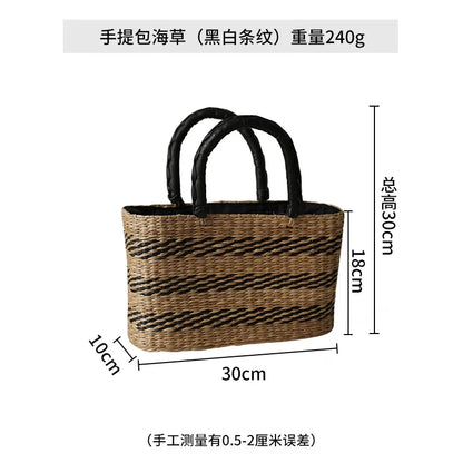 Summer Beach Rattan Handbag - Ethnika-Time
