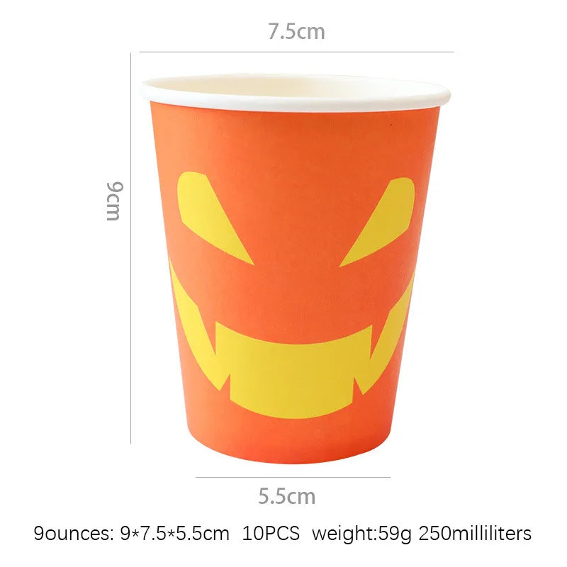 Autumn Pumpkin Party Halloween Thanksgiving Disposable Tableware - Ethnika Time